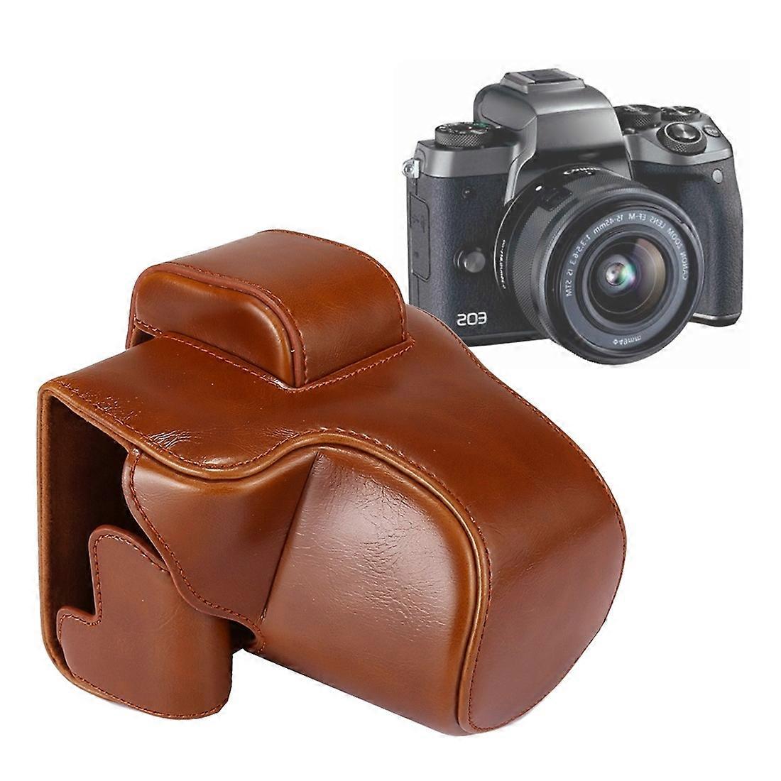 Full Body Camera PU Case Bag with Strap for Canon EOS M5