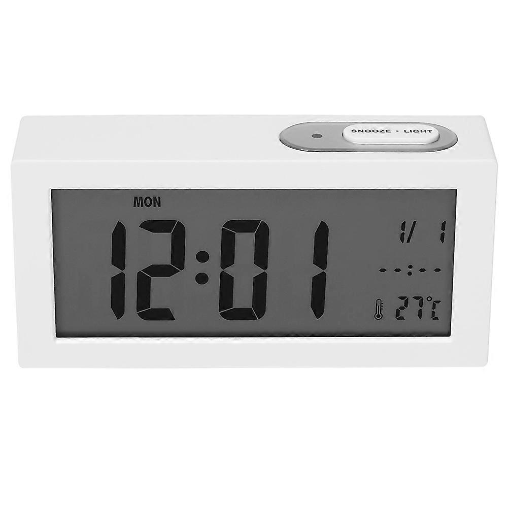 Digital Alarm Clock With Snooze And Auto Night Light Bedside Clock 12/24 Hour Format