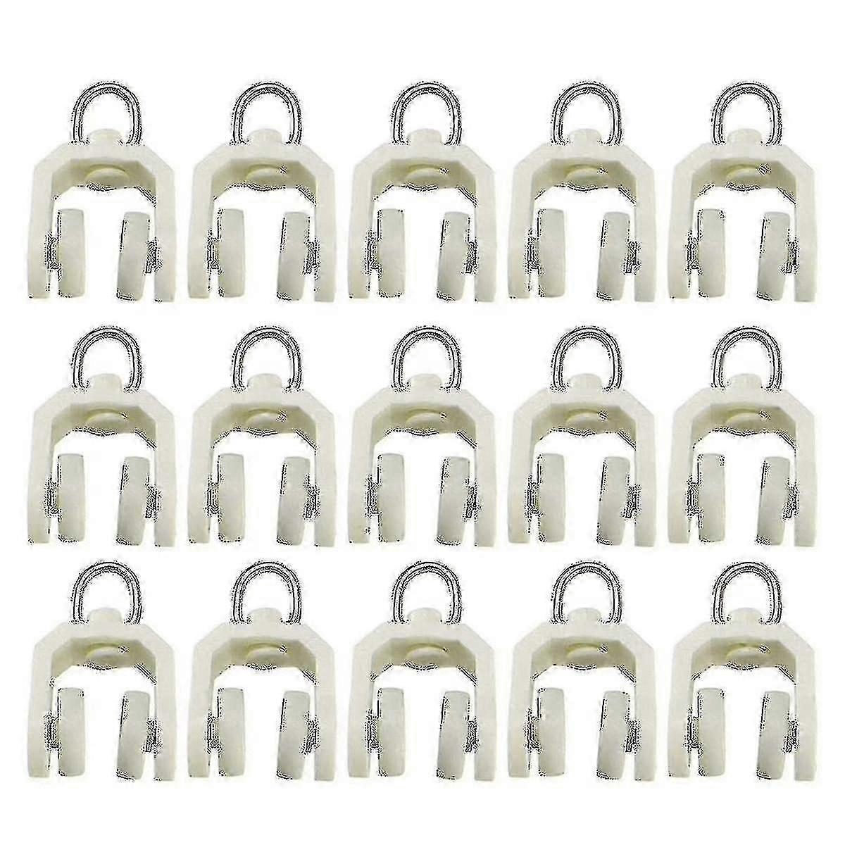 50 Pcs Flexible Bendable Curtain Track Roller Ceiling Curtain Track Accessories