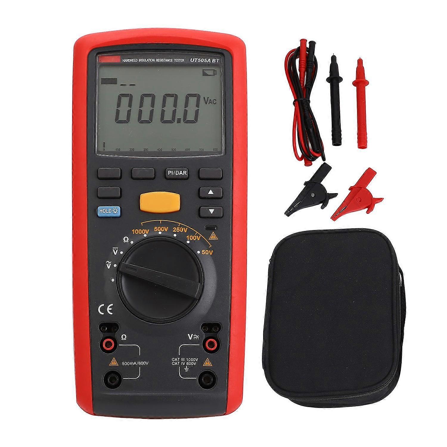 Megohmmeter 1000V Handheld Digital Insulation Resistor Tester High Accuracy LCD Backlight Multimeter