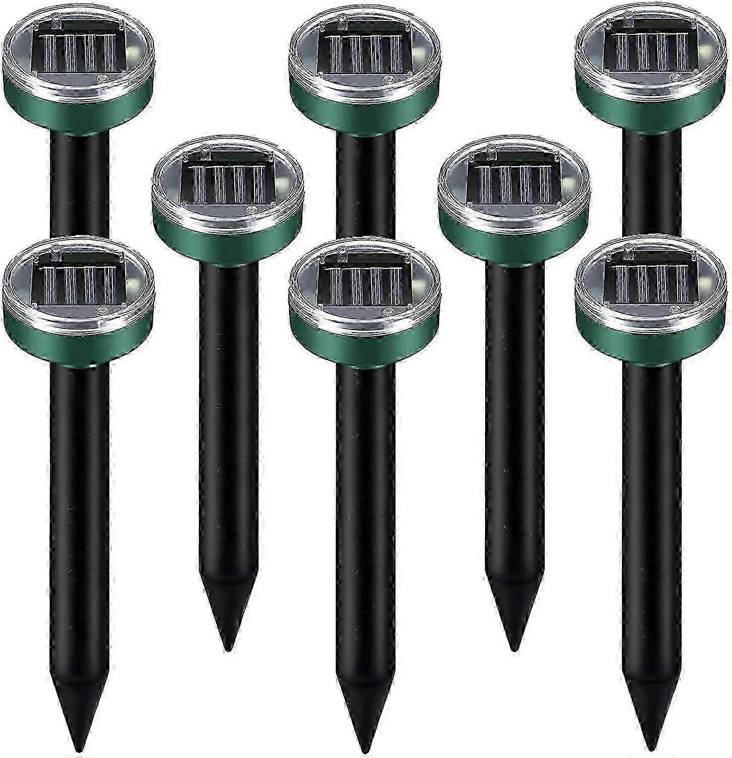 Solarbetriebener Nagetiervernichter, 8er-Pack mit Sonic Gopher und Murmeltierabwehr