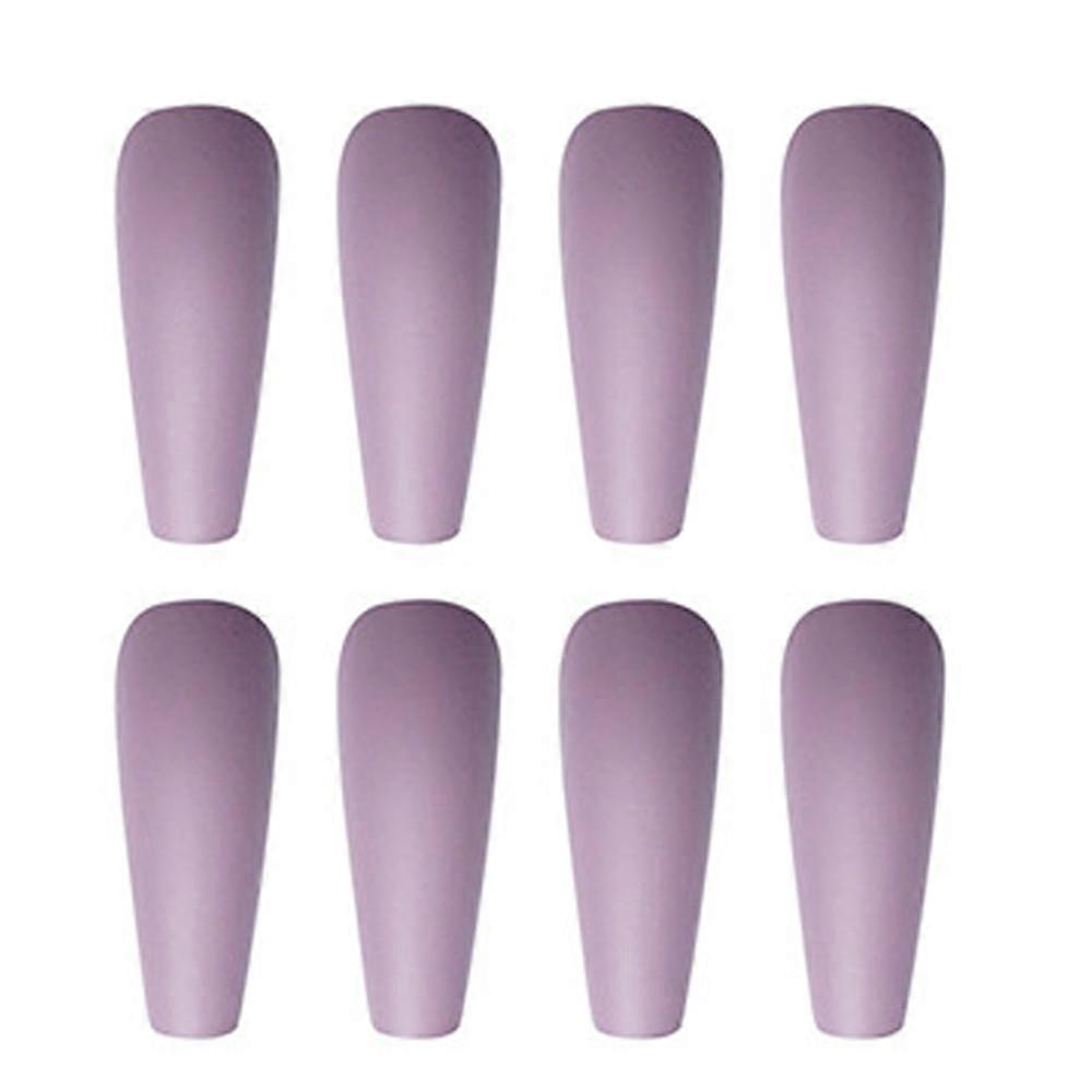 Luxury Appearance Acrylic False Nails, Fashionable Design Press On Nails Easy Trim and File for Suitable for Various Occasions (Matte Finish)