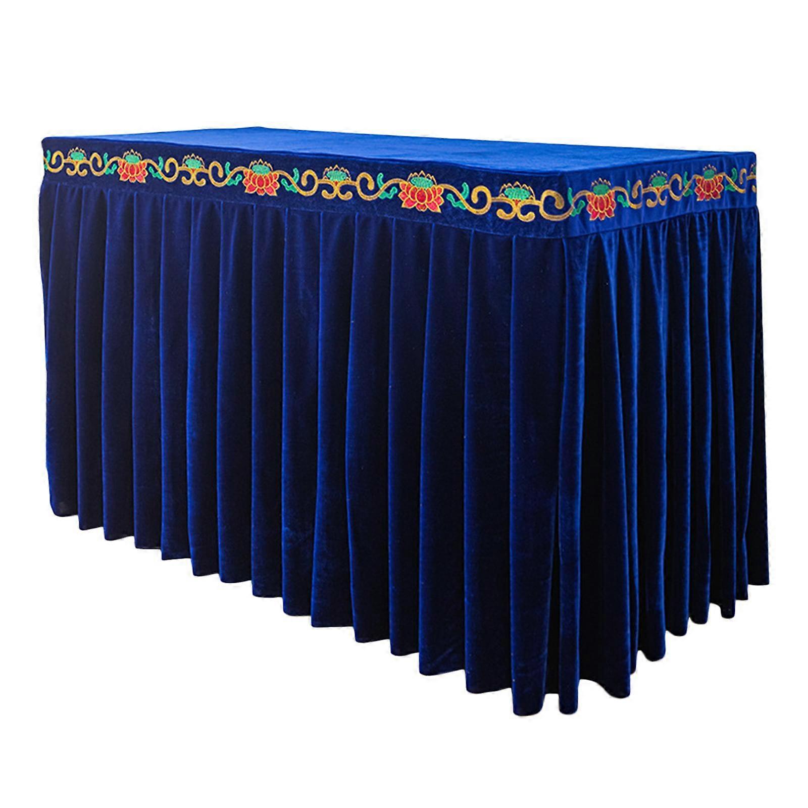 Tablecloth, Temple Table Cloth, Oriental Rectangular Lotus Table Cover Buddhist