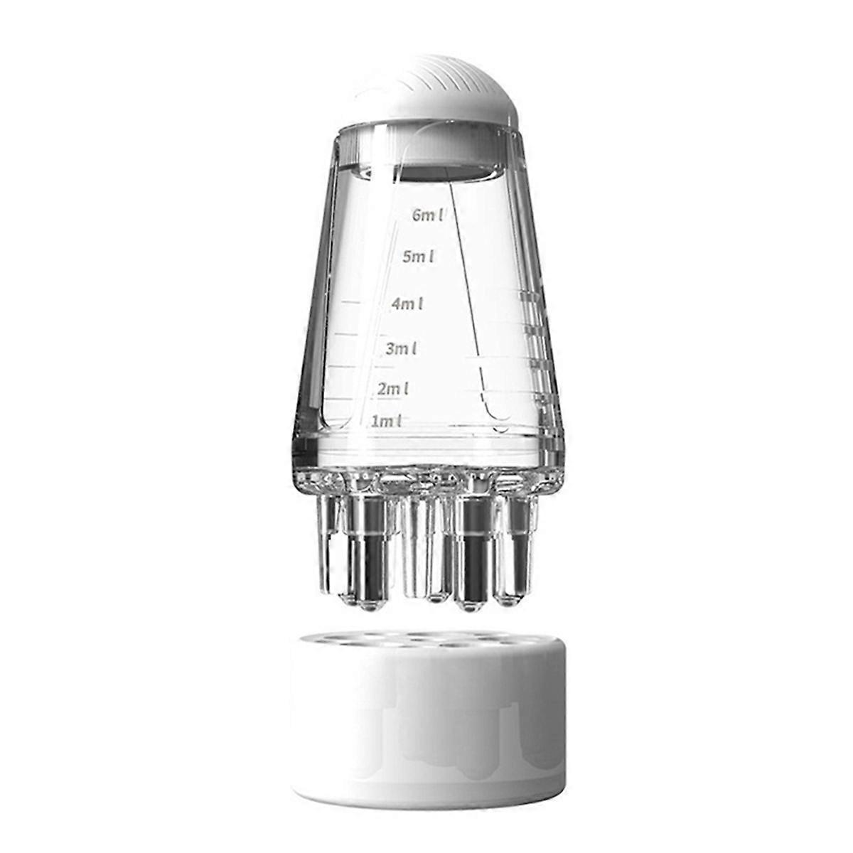 2Pcs Scalp Applicator Liquid Comb Portable Scalp Massage Comb,White