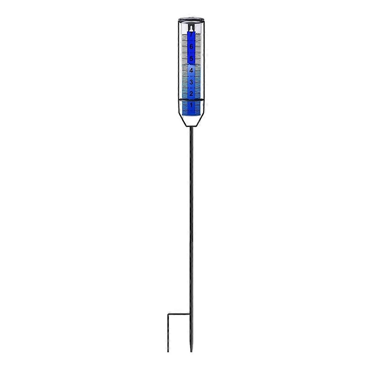 Upgraded Rain Gauge, Clear Numbers Rain Gauges for Yards with Stake