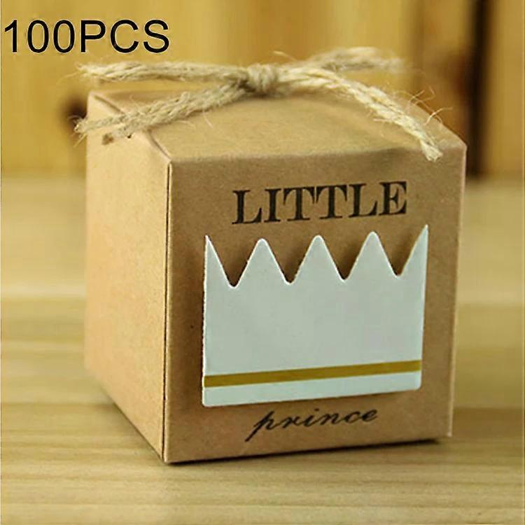 婚礼糖盒-100 PCS 欧洲公主设计，5.3cm 尺寸 -