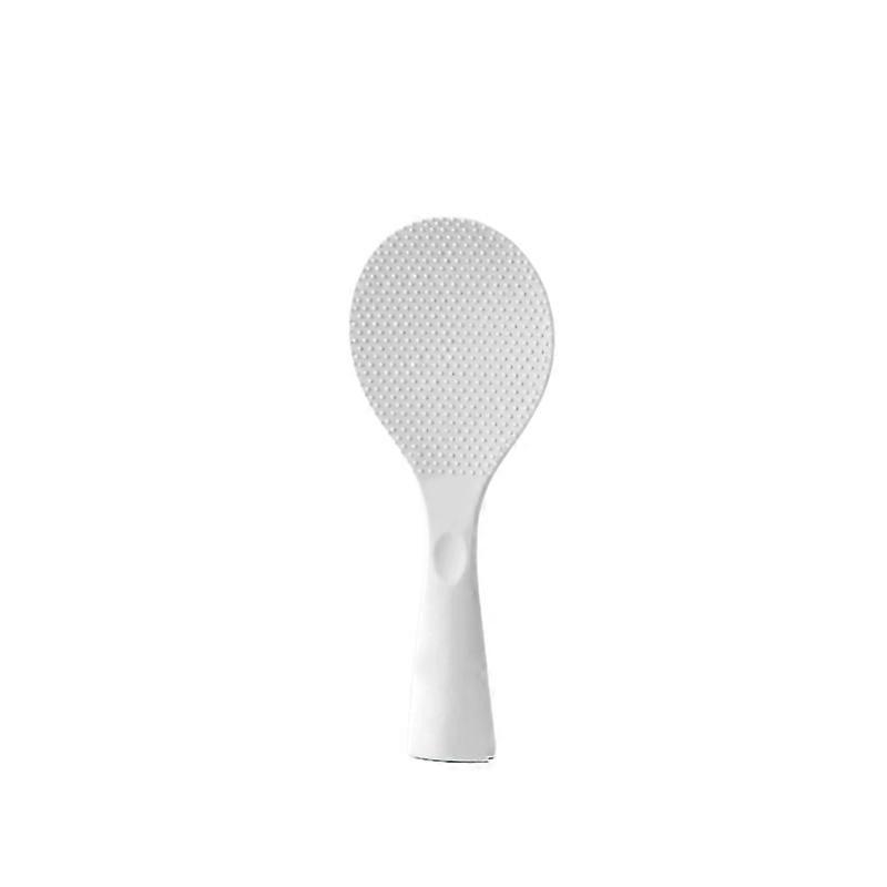 FireKylin Rice Paddle, Silicone Standing Rice Spatula with Non Stick Rice Spoon Paddle Heat Resistant Rice Cooker Spoon, Serving Spoon for Rice(White)
