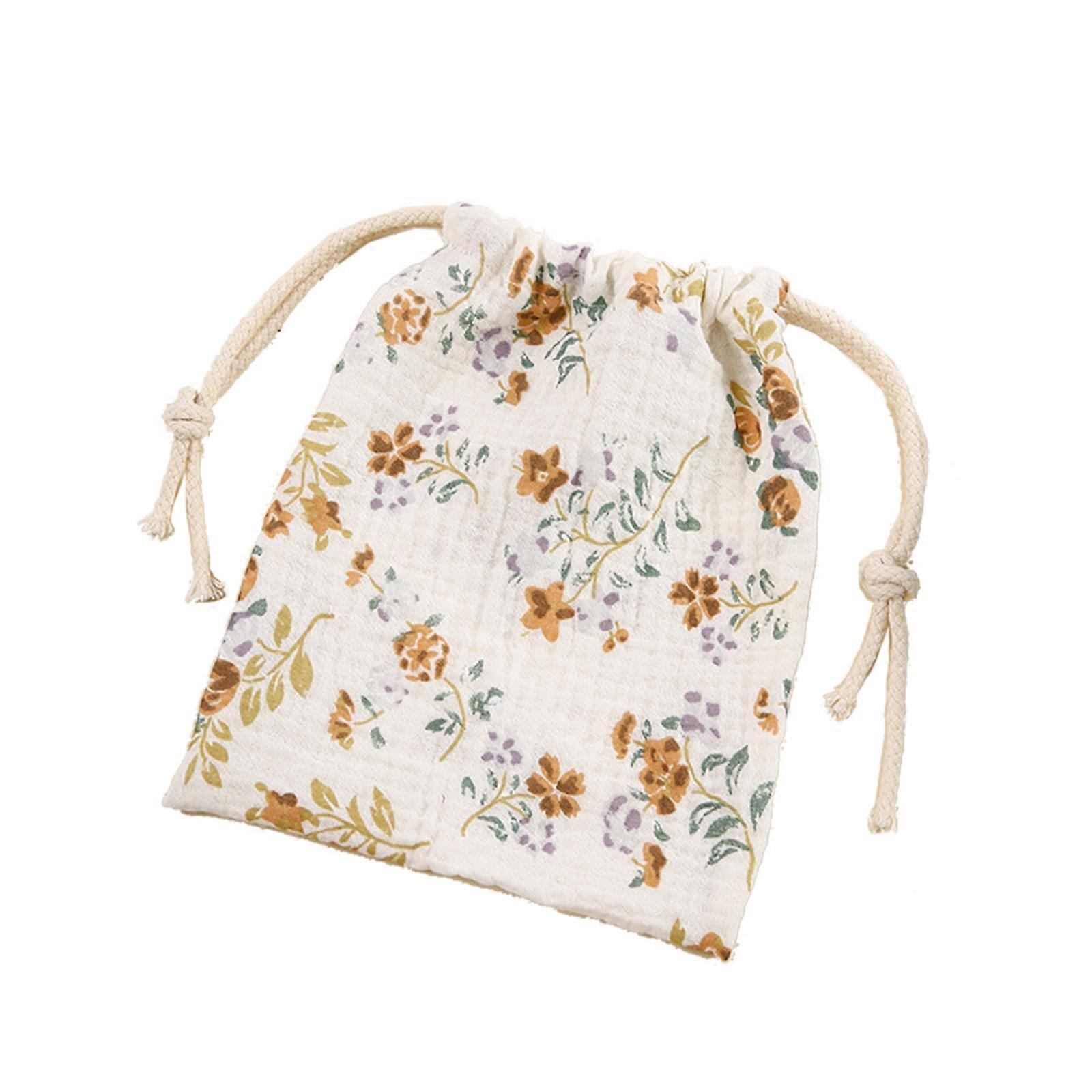Mignon Ours Motif String Diaper Stacker Coton Bébé Diaper Sac Candy Pouch Nappy Organizer Container Bébé Accessory Bag