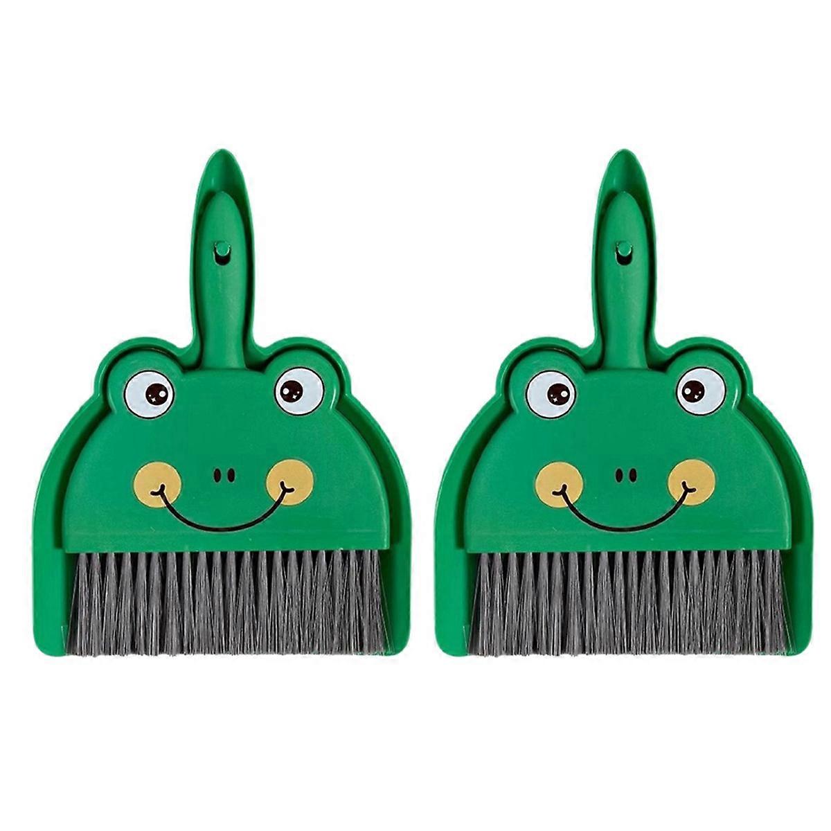 Desktop Small Broom and Dustpan Set Children and Students Small Broom