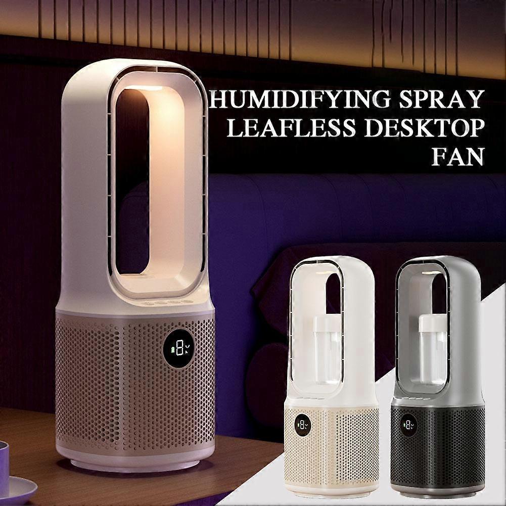 Spray umidificante Ventilatore da tavolo senza lama Ventola di ricarica USB per uso domestico