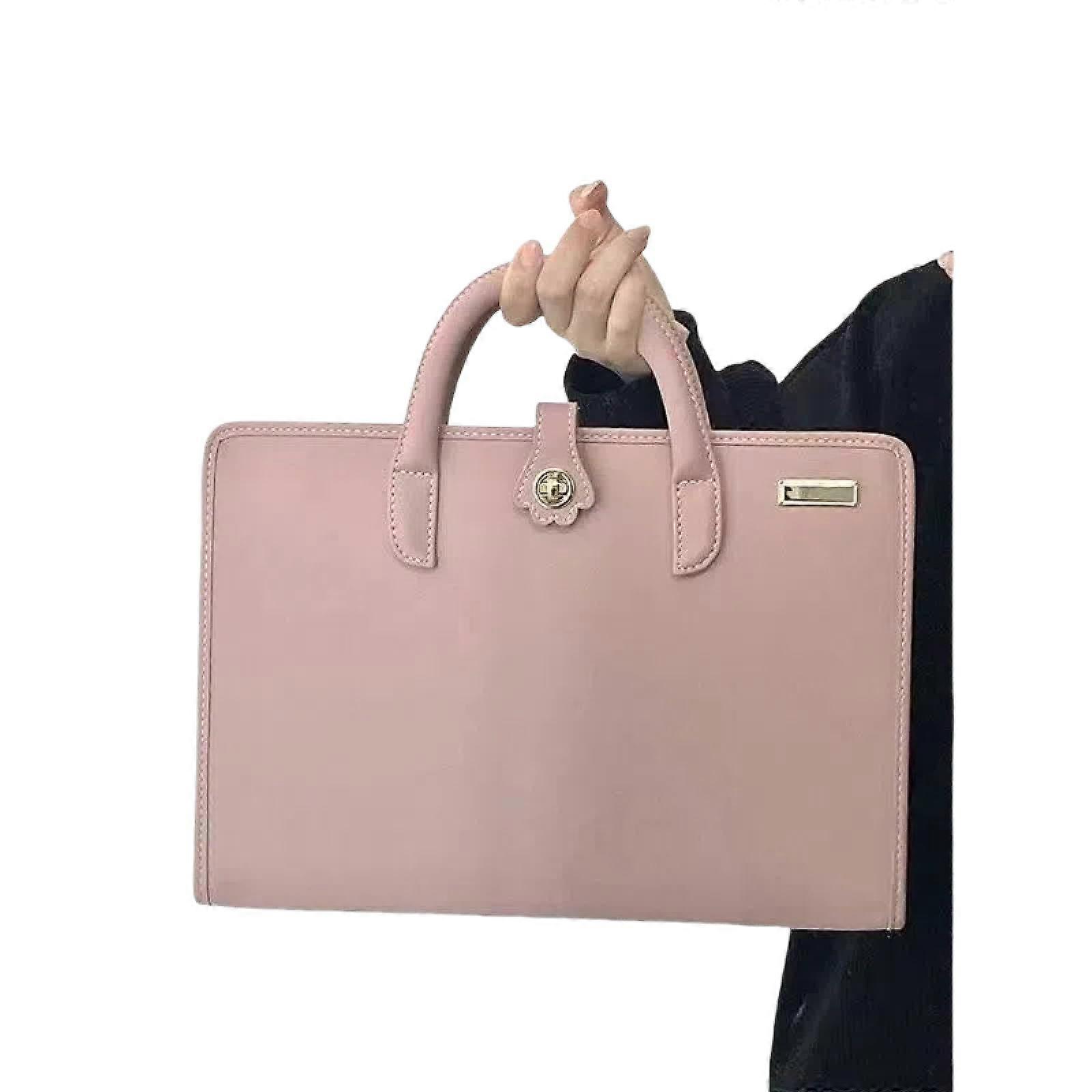 Laptop Protective Case in Pink PU Material for 15.6-16 Inch Laptops, Lightweight and Durable Design