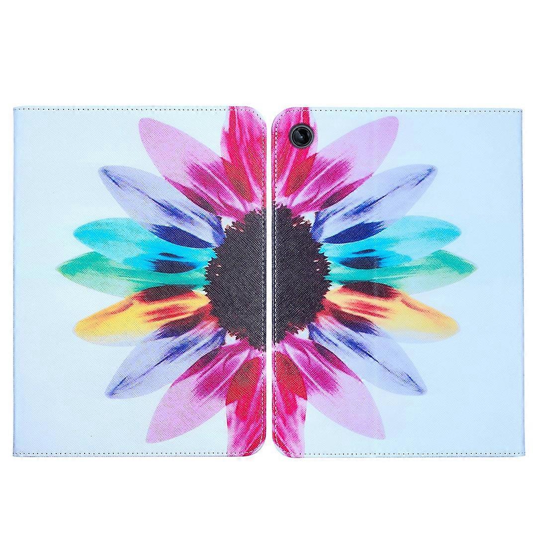 Colored Drawing Leather Tablet Case