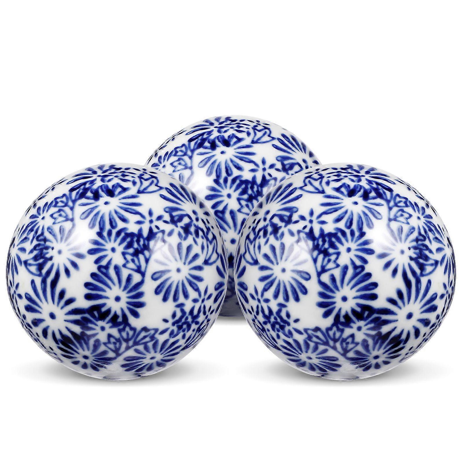 3pcs Delicate Floating Ceramic Balls Ceramic Floating Balls Water Pool Balls Random Style