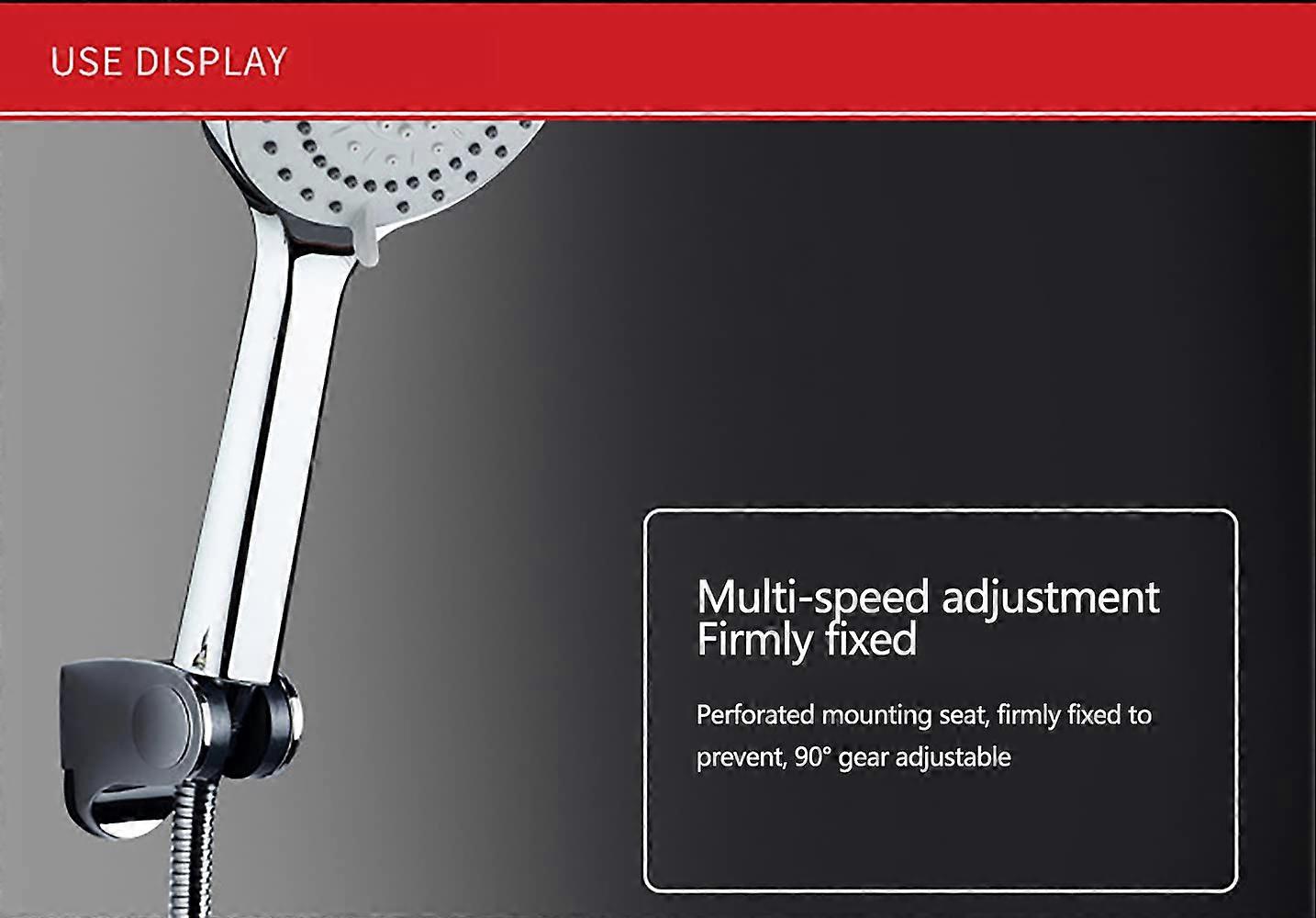 2 Pcs Shower Head Holder Shower Base Adjustable Bathroom Shower Bracket Fixing Seat