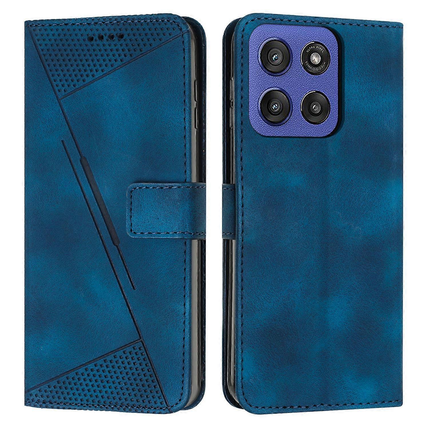 Dream Triangle Leather Phone Case with Lanyard