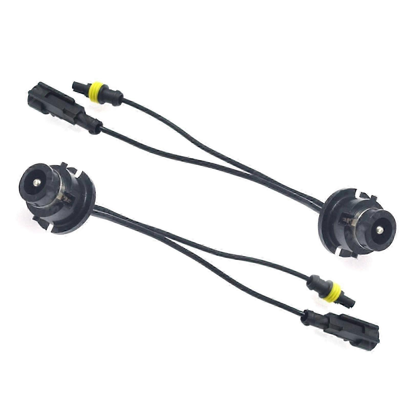 2Pcs D2S/D4S Lamp Holder Converter HID Bulb Socket Conversion Adapter Cables