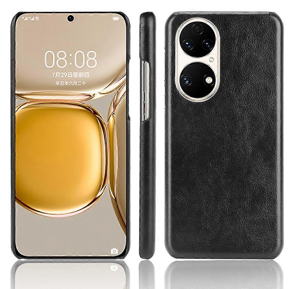 For Huawei P50 Shockproof Litchi Texture PC + PU Case