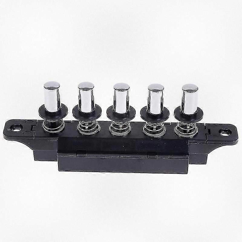 Versatile Plug-in Button Switch for Range Hoods - Five Positions Available in Stylish Silver Finish