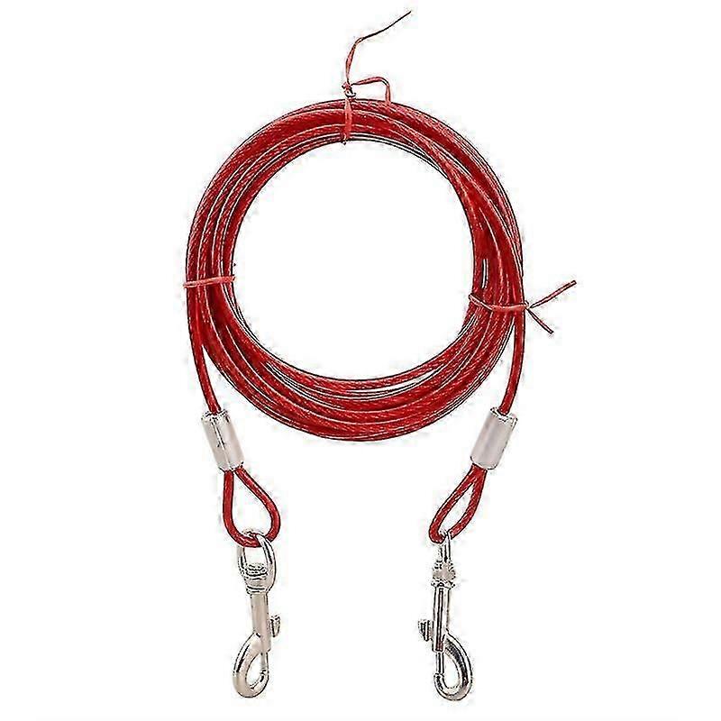 5m Tie-out Cable Pet Tie Double-headed Steel Rope Dog Pile Bolt Dog Rope Dog Chain Iron Chain Fixed Rope