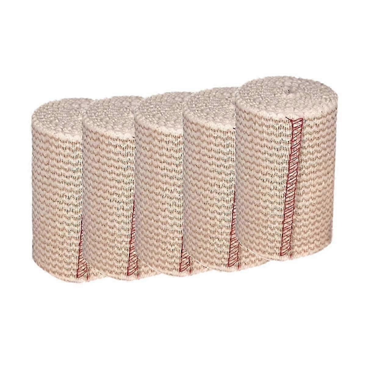 5 Rolls Elastic Bandage Wrap - Compression Bandage with Self Closure and Extra Clips,Latex Free Ban