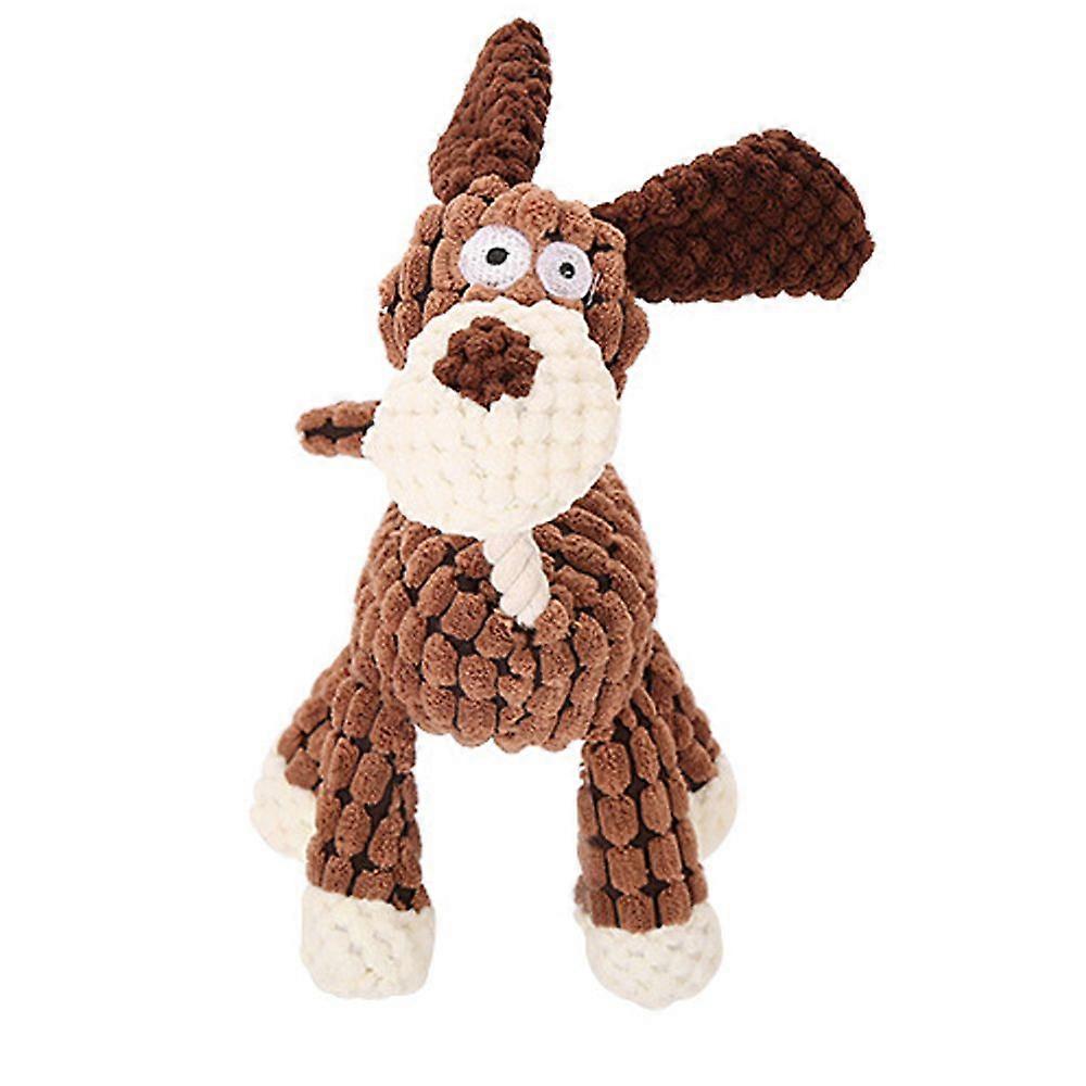 Dog Toys Donkey Shaped Corduroy Chew Pet Toy With Squeaker Interactive Toys For Dogs Puppy Toys To Clean The Teeth Pet Supplies
