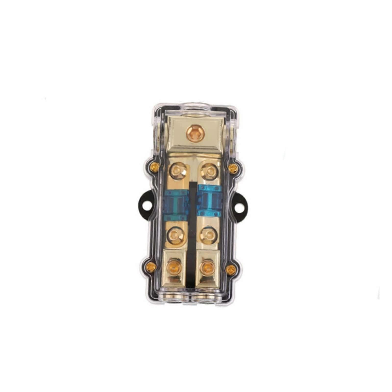 ANS Fuse Holder Copper 0/4 Gauge to 4/8 Gauge 60 Amp Mini ANL Distribution Block 2/3/4 Way Compatible with Automotive Systems