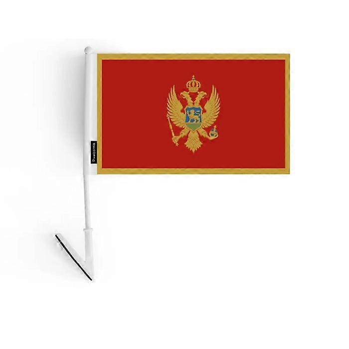 Adhesive Flag – Montenegro – 14 x 21 cm – Soft Polyester – Easy to Stick – 5 pieces