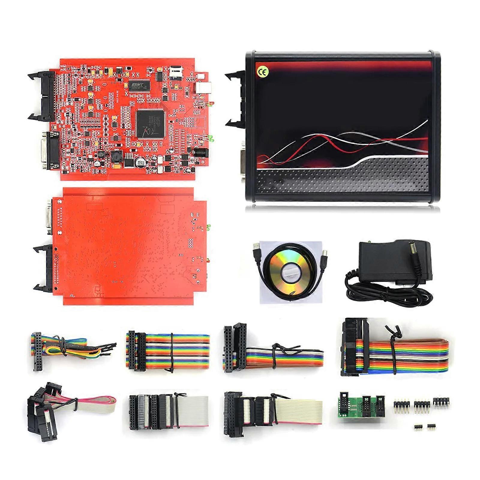 Online 2.80 EU Red KESS V5.017 KTAG 7.020 2.25 Ktag 4 LED Programmer Tool for Car Truck