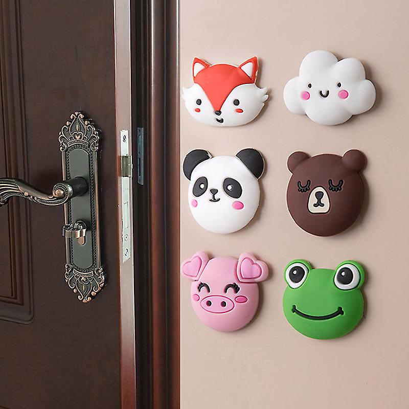 Thickened Mute Baffle Cute Animal Style Rubber Fender Handle Door Protective