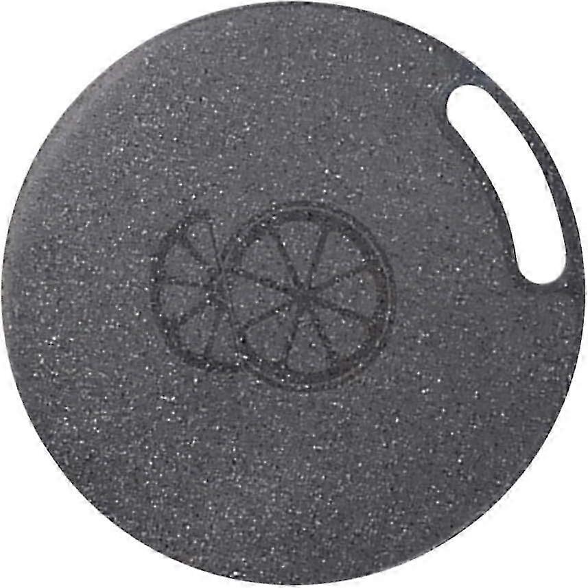 Black - Multipurpose Round Plastic Cutting Board for Vegetables, Fruits, Bread, Cheese, 31cm(1 pc) KB