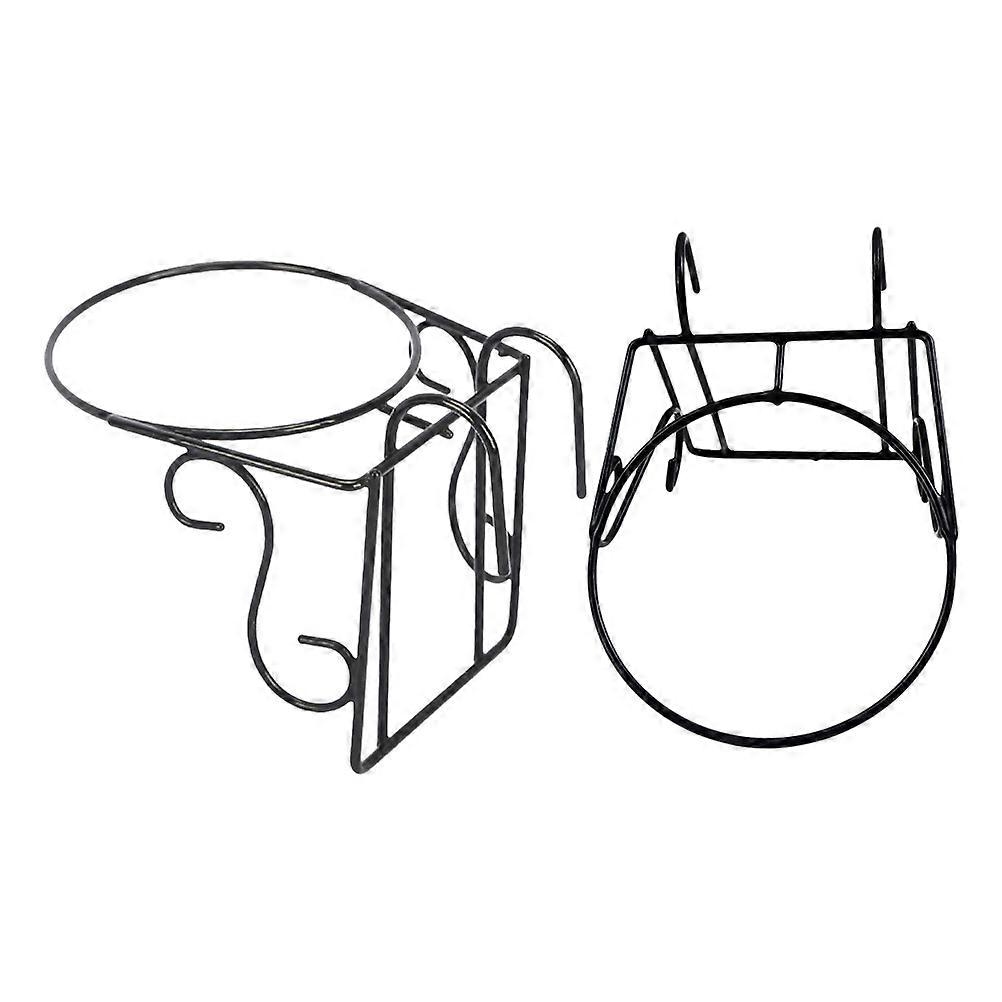 Deck Railing Planter Stand Bonsai Storage Simple Generous Outdoor Yard 2Set