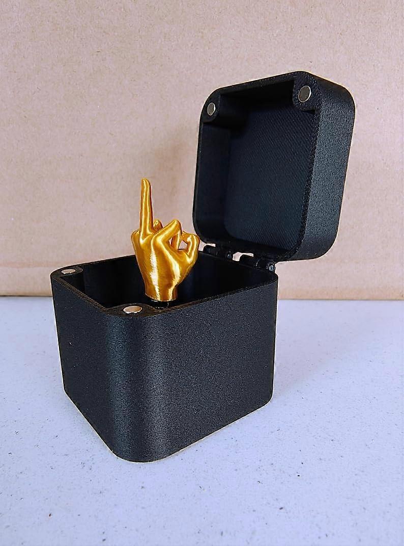 中指惊喜礼盒，办公桌装饰趣味恶作剧礼物（2件）