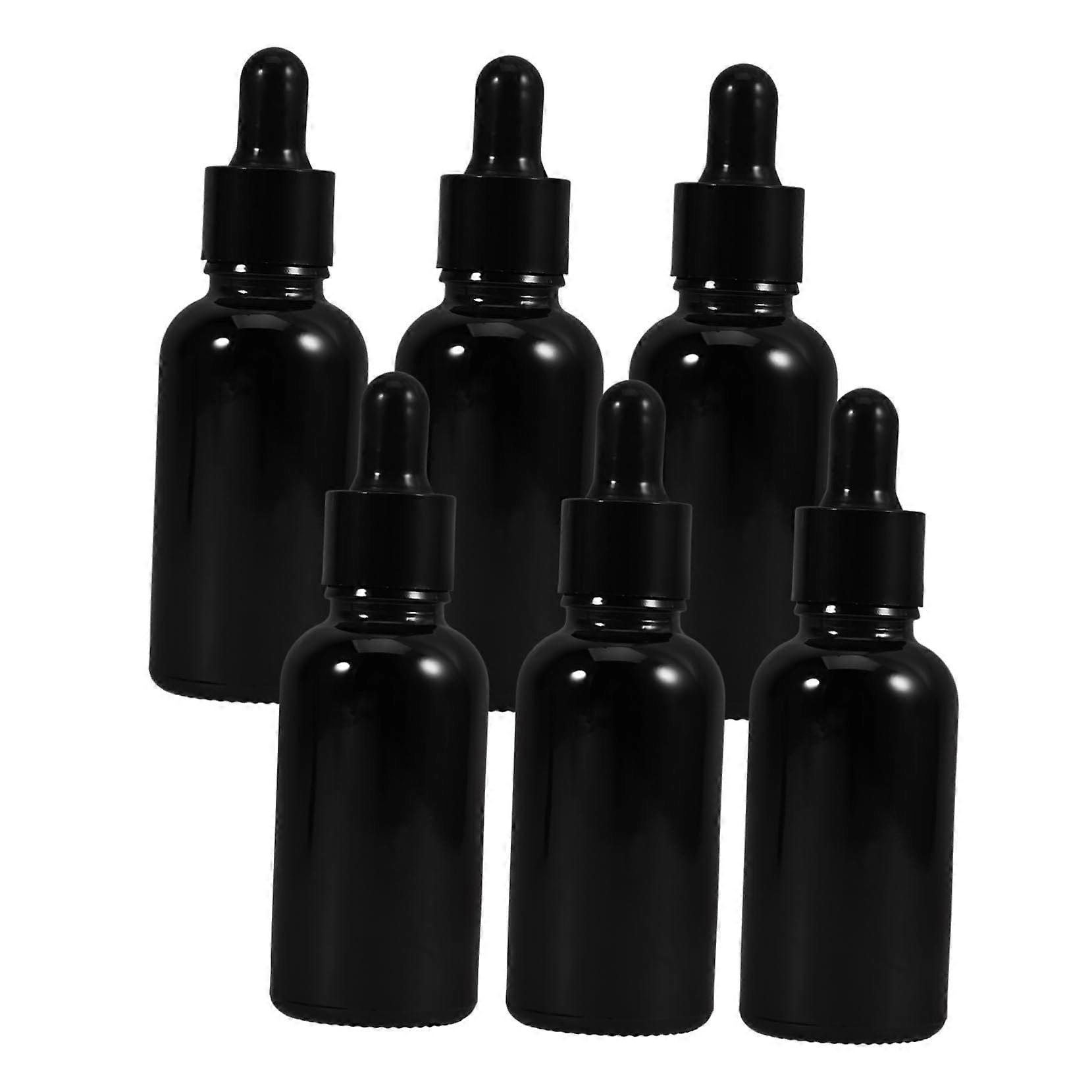 6 Pack Dropper Bottles 30ml Empty Glass Bottles Dropper for Oil Storage