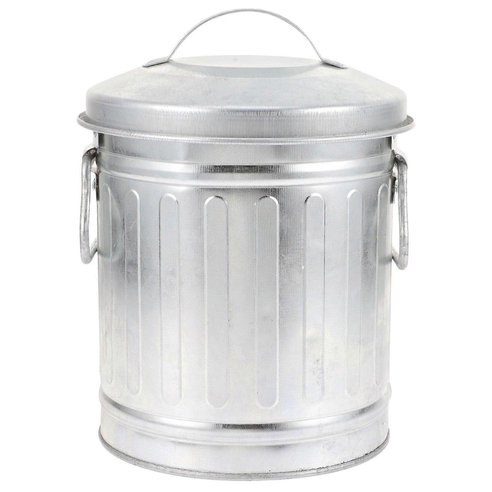 Decorative Trash Bin Small Garbage Can Desktop Rubbish Bin Bedside Trash Bin