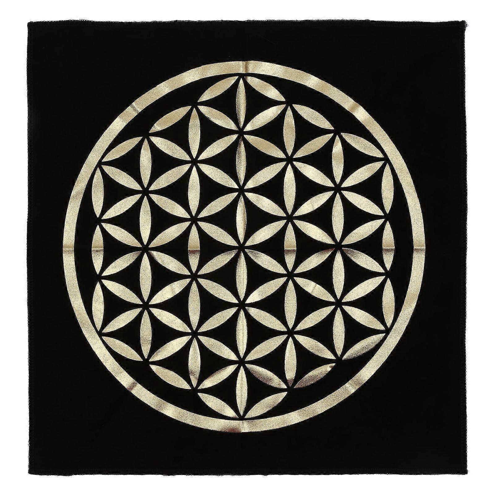 60x60cm Tarot Card Tablecloth Flannel Geometric Figure Divination Altar Cloth Board Game Oracles Card Pad Runes Support 20