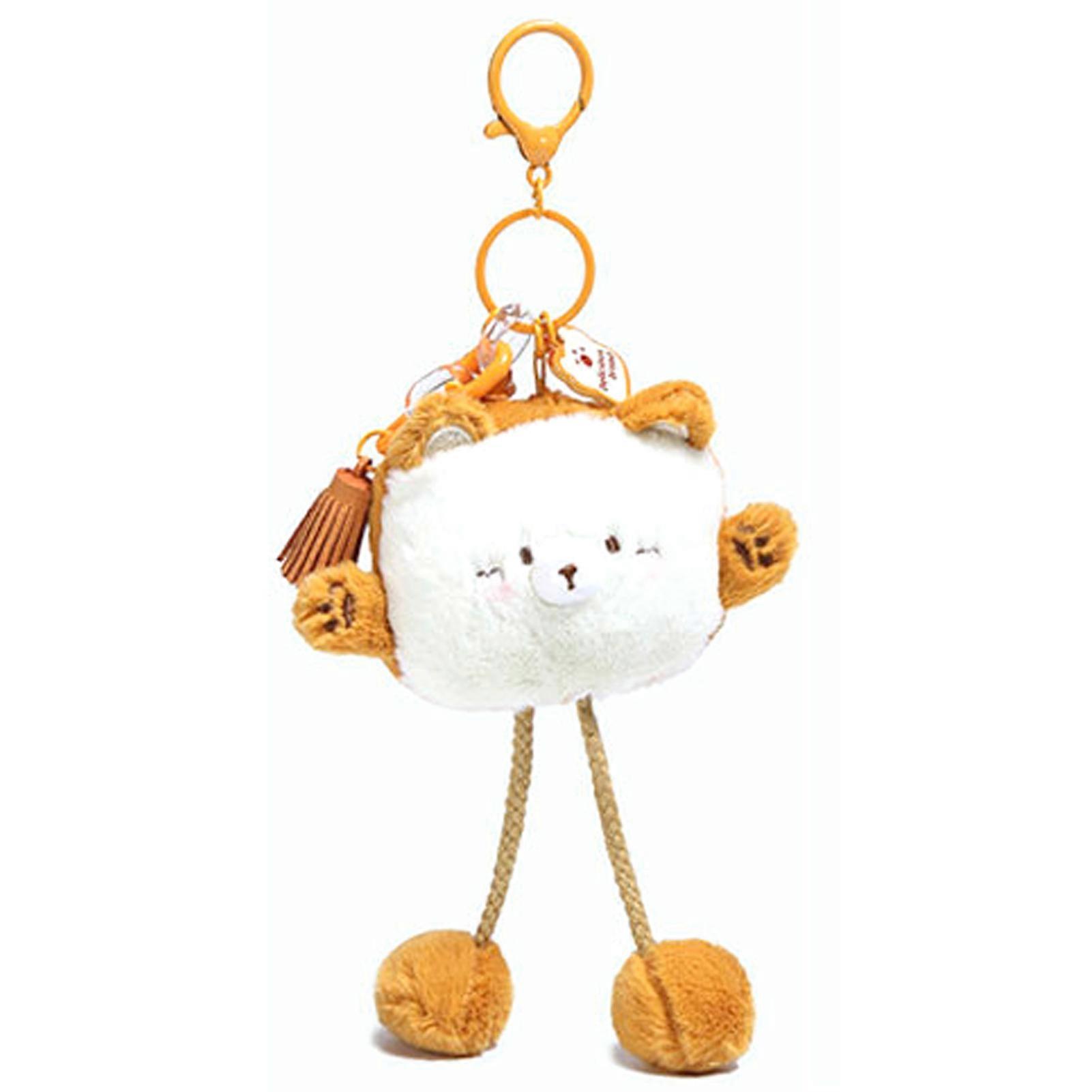 Cute Plush Bread Keychain Cartoon Bread Doll Keychains for Kids Adorable Small Animal Backpack Charm