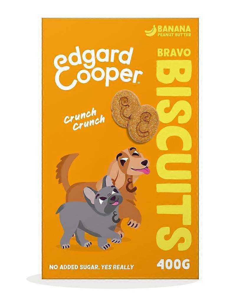 Edgard and Cooper Dog Biscuits Banana and Peanut Butter 400g