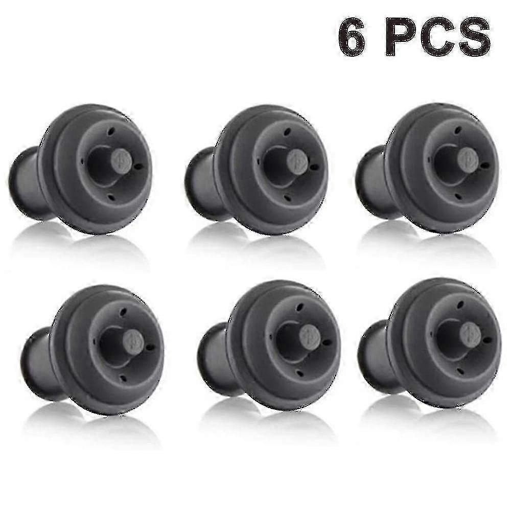 6pcs Reusable Wine Stopper Made of Silica Gel Suitable for Various Brands
