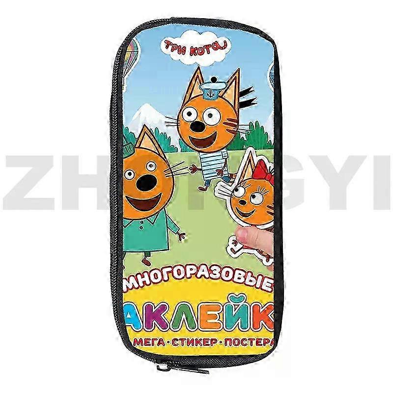 Kid-E-Cats インスパイアされた 3 匹の子猫 ペンケース クリエイティブ 学生 学用品 TpnkoTa ペンシル バッグ pxc765