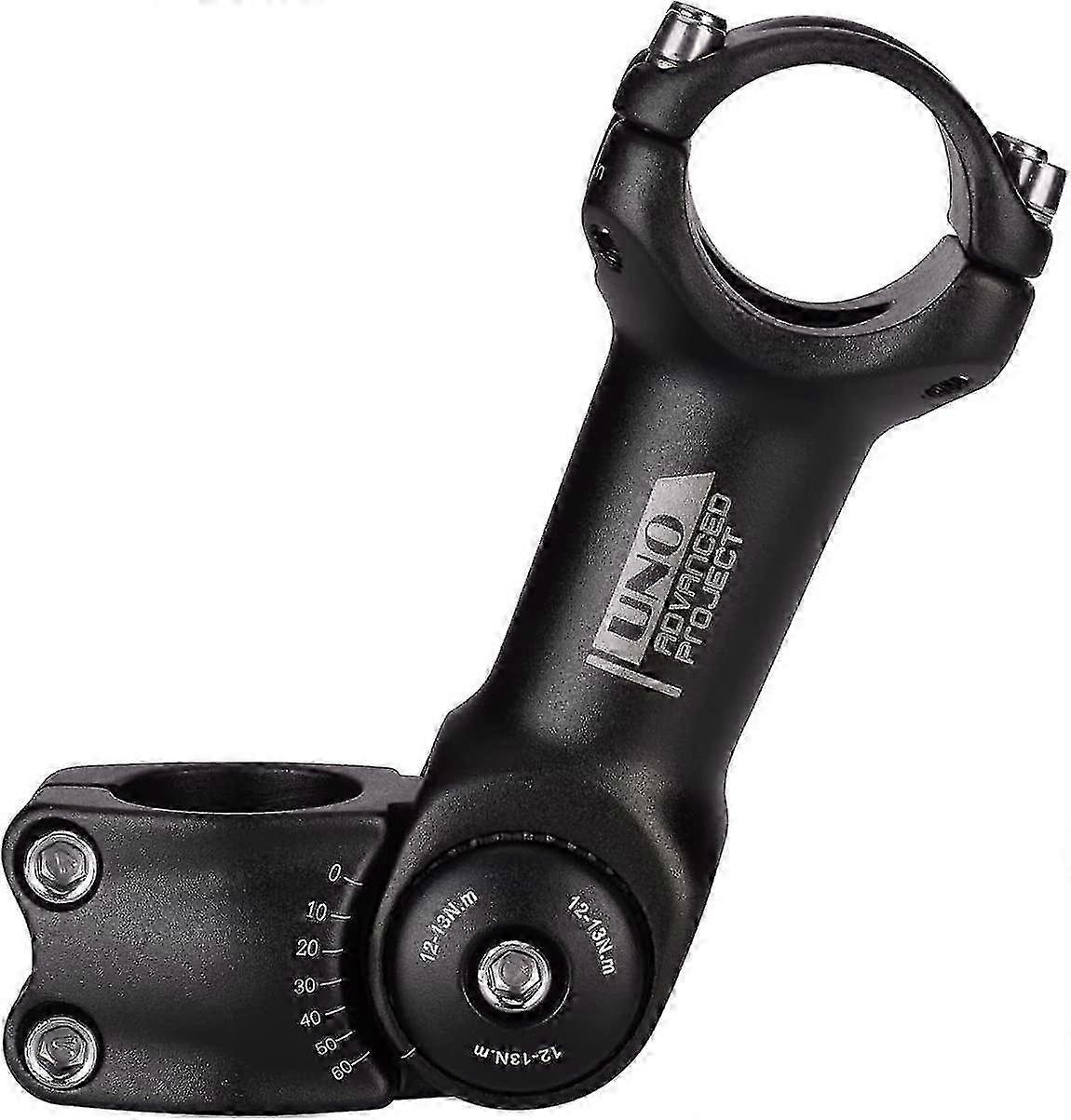 31.8 Adjustable Stem 90mm / 110mm 0~60 Degree MTB Adjustable Handlebar Stem Compatible with Most Mountain and Road Bikes