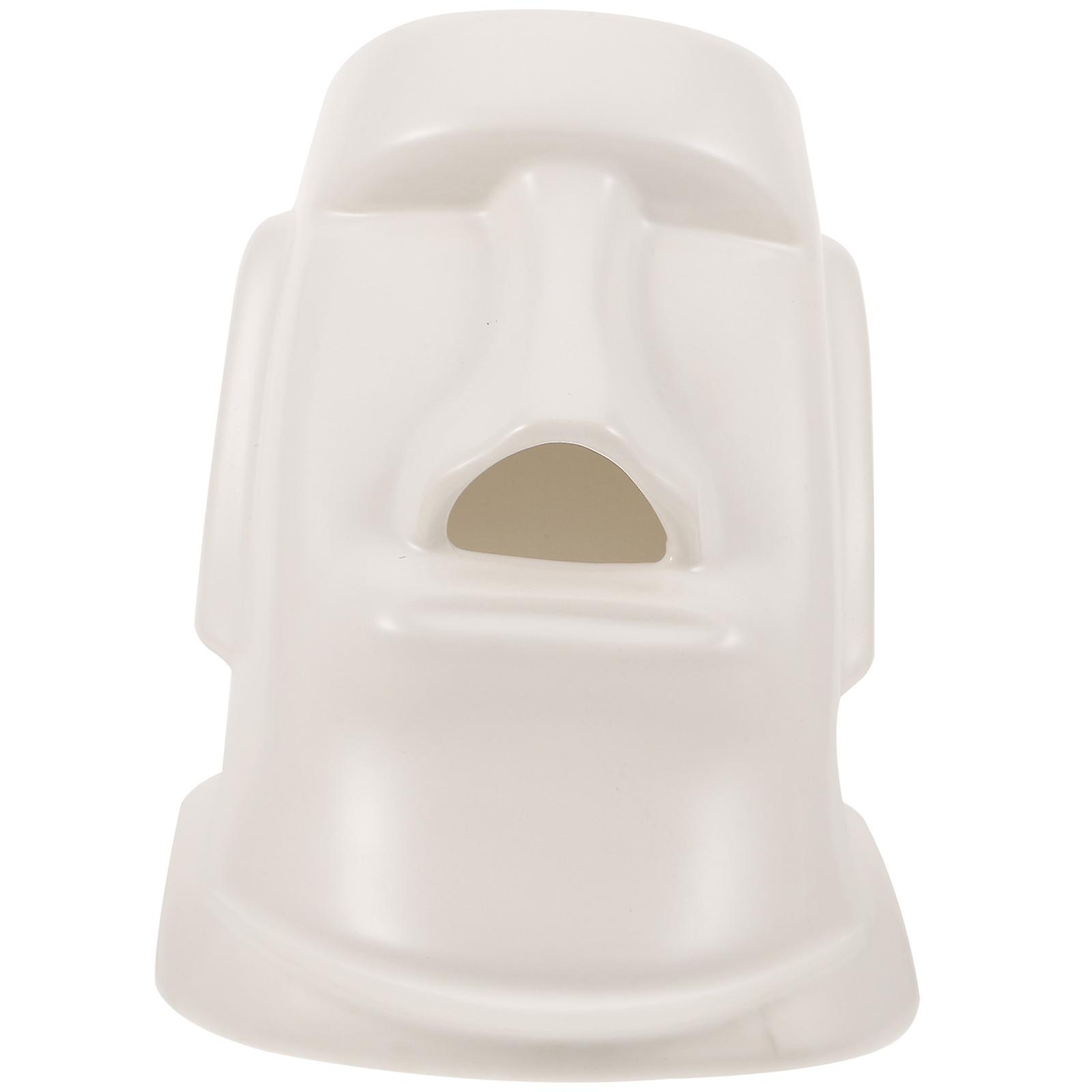 Elegant Moai Stone Tissue Holder for Home & Office – Premium Desktop Napkin Dispenser for Living Room, Bedroom & Hotel Decor