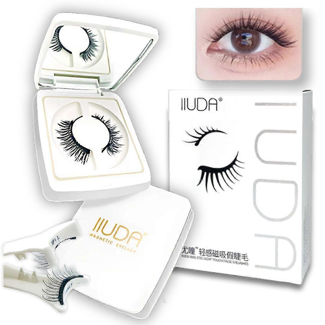 Magnetic False Eyelashes Kit  Soft Reusable Easy to Apply  Remove  GlueFree Natural Look