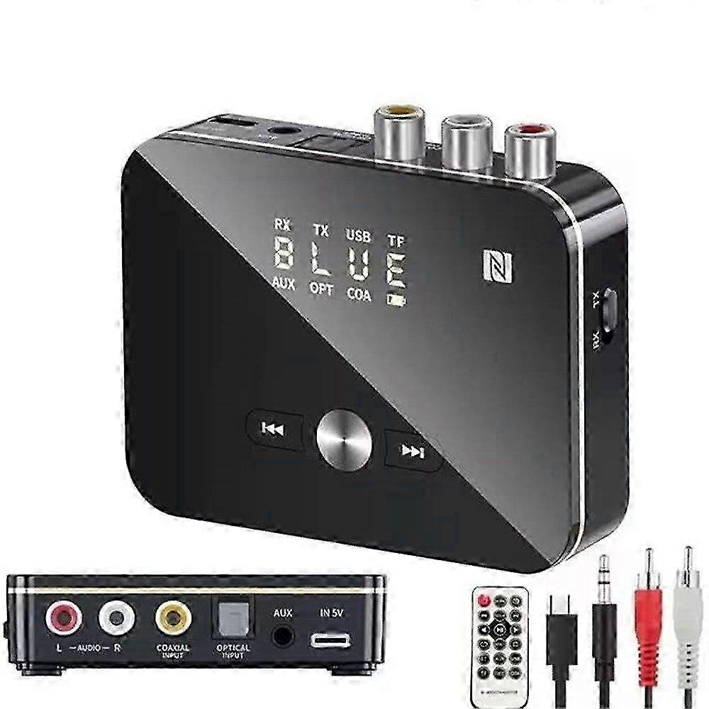 5.0 Bluetooth Audio Adapter-2 in 1 Bluetooth Transmitter Receiver Adapter Wireless Audio