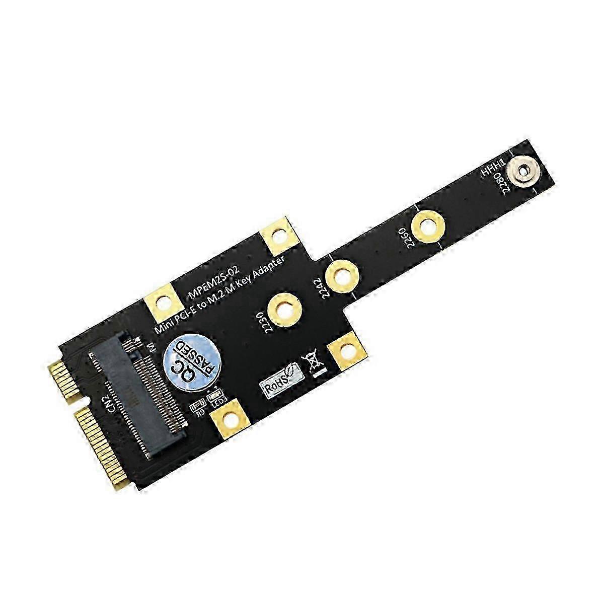 Mini PCI-E to M.2 M Key Adapter for NVME SSD Conversion Riser Board Expansion Card Compatible with Certain Brands