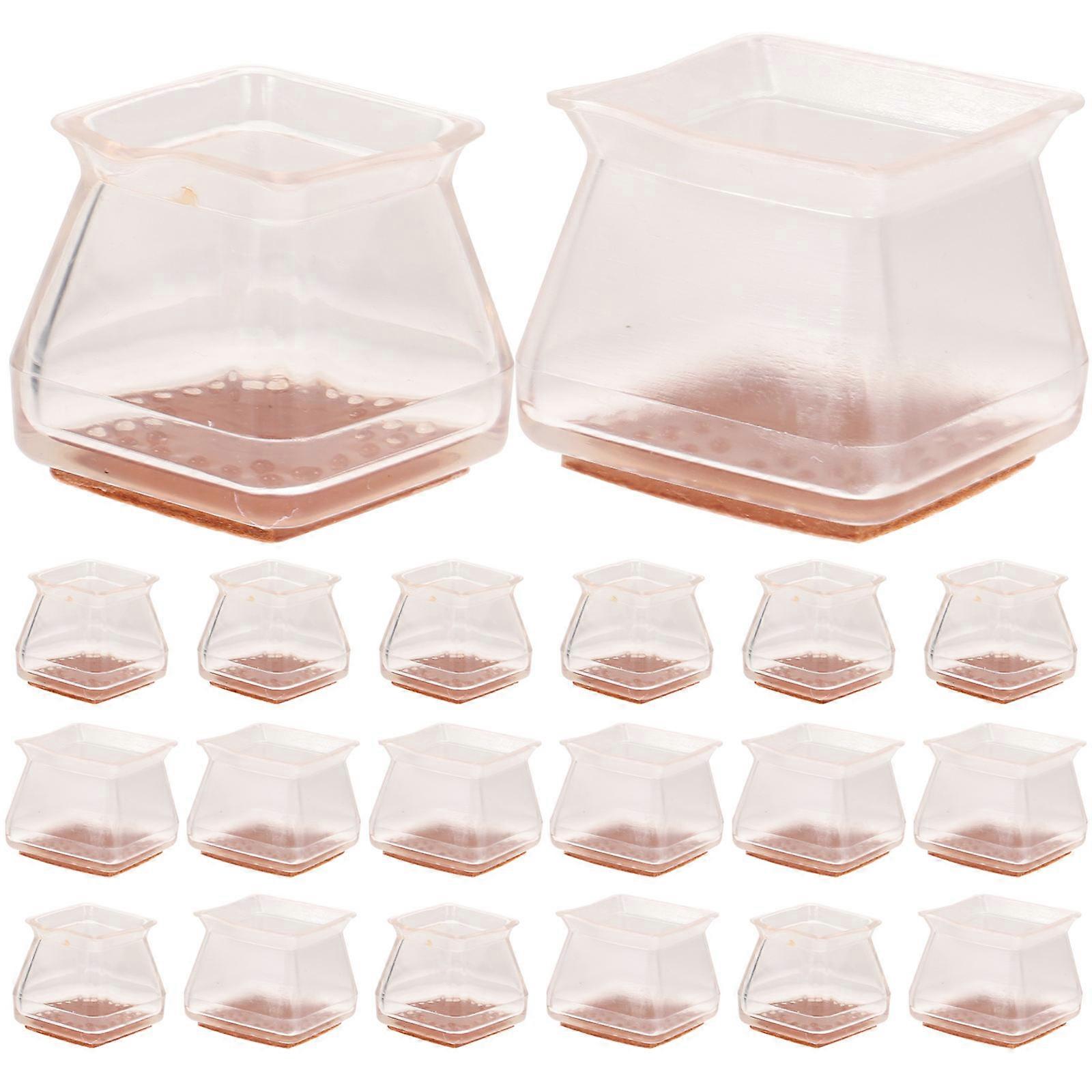 Floor Protectors Chair Leg Pads Anti Scratch Design for Chairs and Furniture 20Pcs
