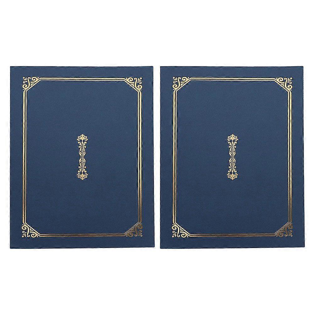 2PCS Diploma Covers Presentation Folders A4 Certificate Holders Diploma Cover Paper Document Folders for Graduation Awards and Documents (A4)