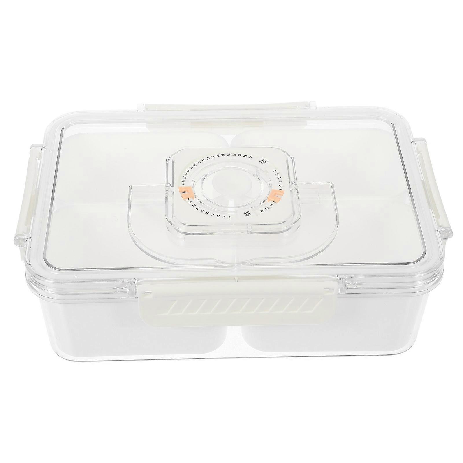 Divided Condiment Holder Compartments Spice Organizer Rectangular Home Use 25.00X17.50X7.70CM Spice Organization 1Pack