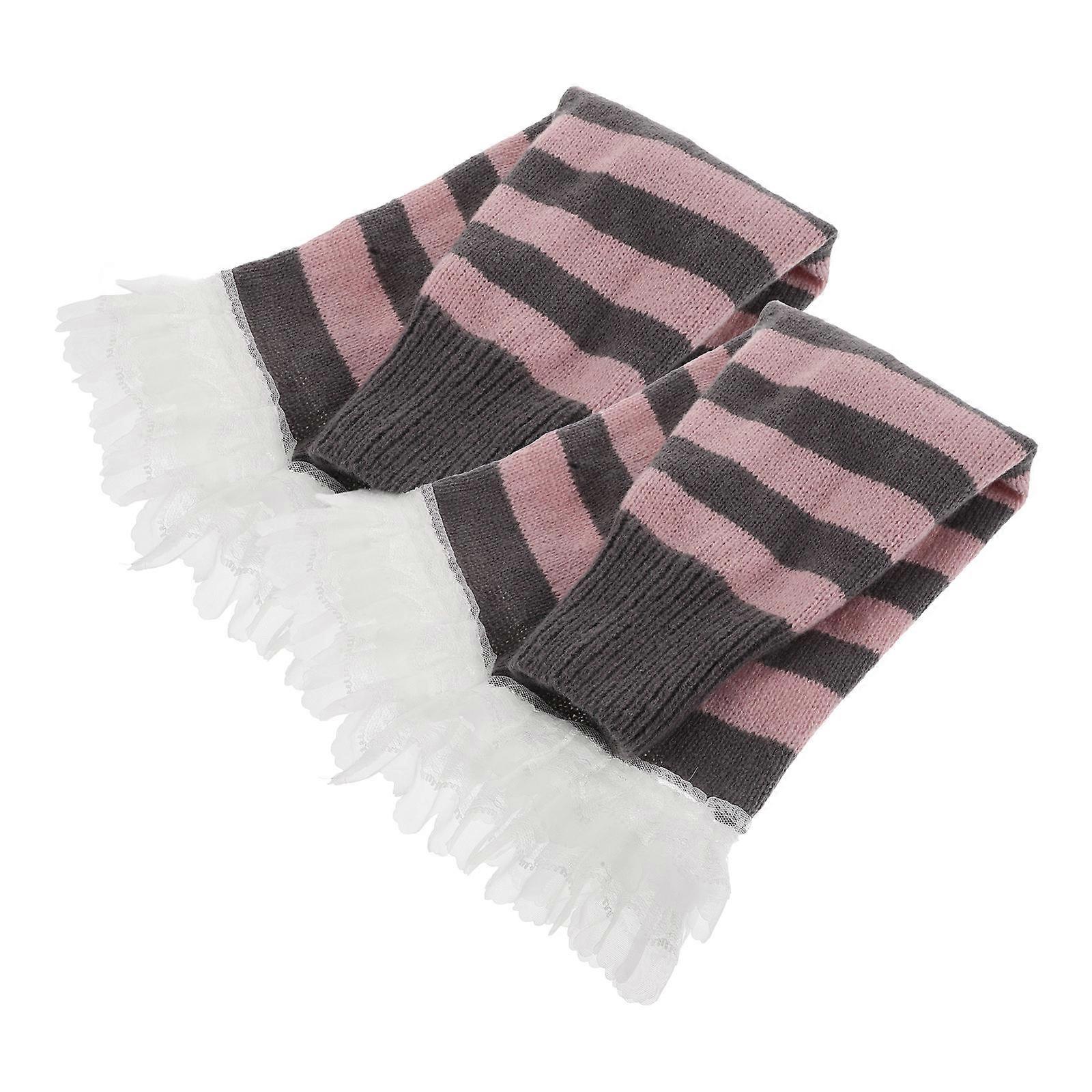 Fashion Harajuku Style Leg Warmers Soft Knitted Socks For Women Cold Weather 58.50X27.00X1.50CM 1Pair