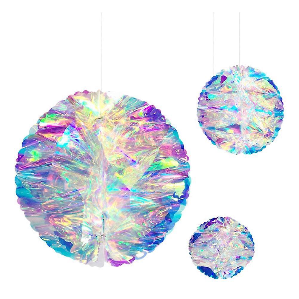 Decorative Props For Kids' Party Colorful Paper Party Decorations 9.8X9.8X9.8in Home Decoration Accessory 3Pcs