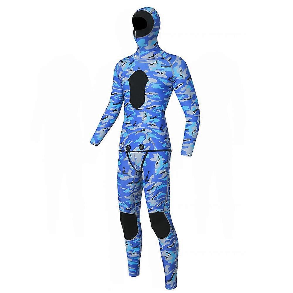 BLUE DIVE WDS-2089 3 مم النيوبرين الغوص Freediving بدلة الغوص بنطلون علوي مقنع ، الحجم: L